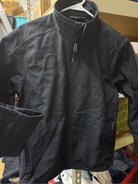 Port Authority Black Lightweight Softshell Shirt Jacket